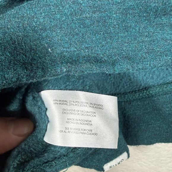 Orvis Women's Teal Crewneck Long Sleeve Sweatshirt Classic Collection Size L G - Picture 5 of 8